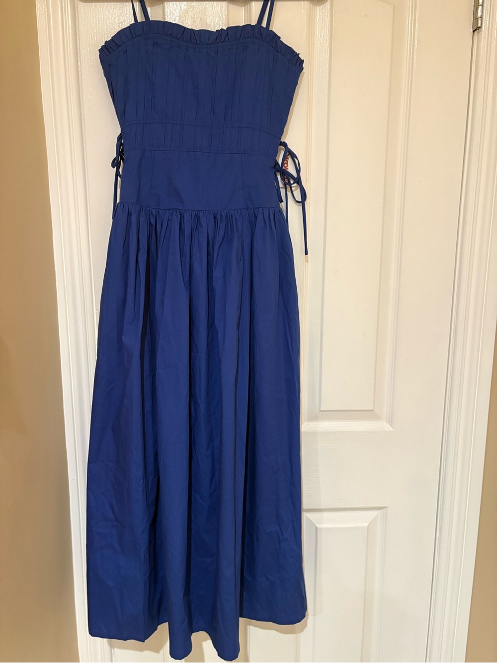 Moon River Royal Blue Spaghetti Strap Summer Dress